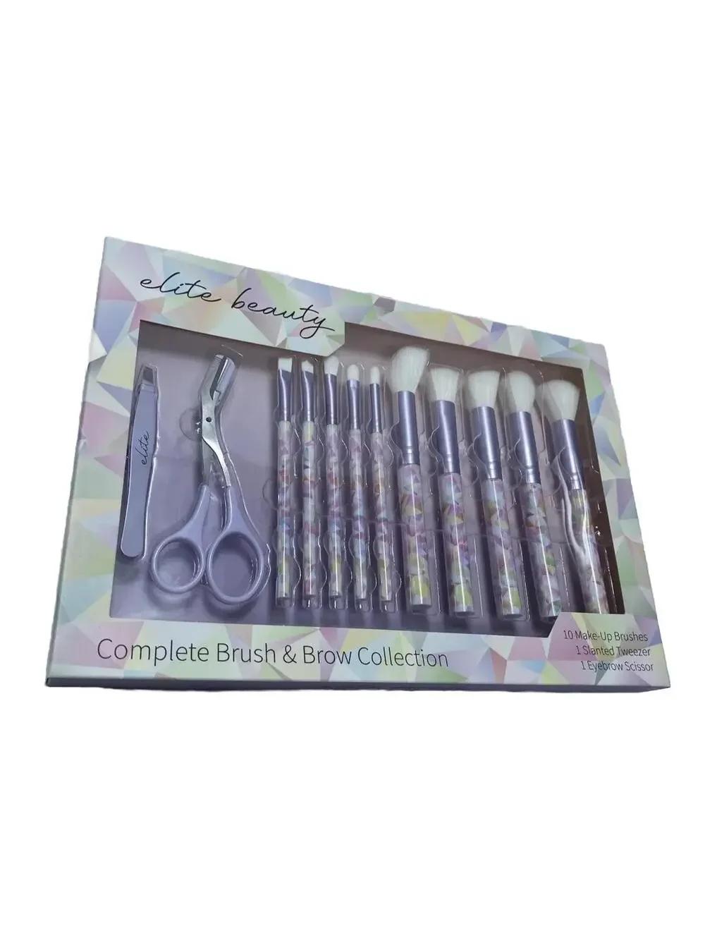 Elite Beauty Complete Brush & Brow Collection Makeup Brushes Professional Set Ne